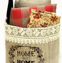 带蕾丝花边的简单又时尚的储物袋   自制精美实用的布手工小储物袋