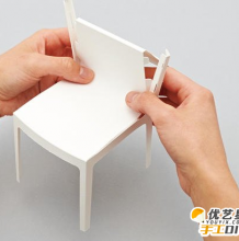 用纸折出来的经典漂亮的纸椅子和桌子   怎么用纸折出漂亮的椅子和桌子  手工
