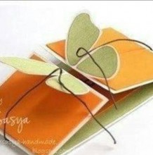 一款创意个性蝴蝶造型的卡片贺卡   蝴蝶形状立体贺卡的手工制作步骤教程