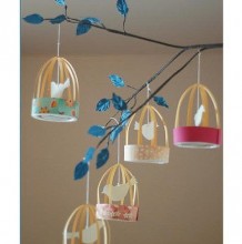 可爱的鸟笼手工折纸饰品怎么做　好看又易做的鸟笼　简单鸟笼折纸纸艺手工教
