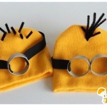 创意有趣的小黄人帽子手工制作教程图解 呆萌可爱的小黄帽 让你暖暖的过完这