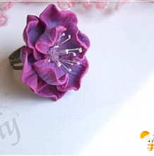 手工创意diy软陶粘土制作精致漂亮的花朵戒指 如何利用软陶制作花朵戒指的叫