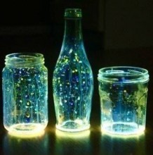 荧光棒打造唯美漂亮星空瓶手工制作过程图解 荧光棒制作唯美夜光瓶效果