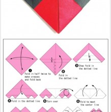 多款彩色心形图案折纸手工折法教程图解 教你折不同寓意的精美简约的彩色心
