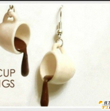 好看迷你的咖啡杯挂坠粘土手工制作教程图解 创意且形象逼真的咖啡杯模型粘