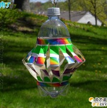 塑料瓶的创意diy改造制作教程 用塑料瓶创意制作成彩色灯笼的手工制作教程