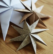 好看的八角星手工折纸教程图解 有点似小海星的八角 清新好看的八角纸艺