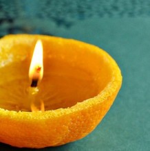 手工diy自制精美漂亮的橙子蜡烛 蜡烛的手工diy制作教程 如何自制精美的水果蜡