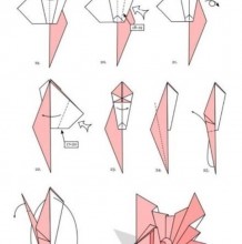 升级版的千纸鹤的手工折纸教程图解 似孔雀开屏的千纸鹤 创意创新好看的千纸