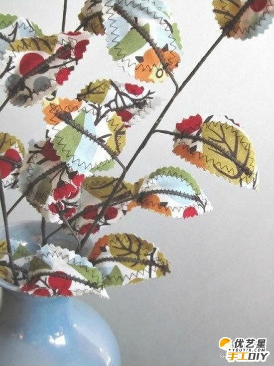 艺术时尚的自制手工布艺盆栽教程  各种不同种类型的小清新文艺的花朵盆栽_www.youyix.com