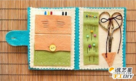 单调而漂亮的有小猫图片的手工钱包  如何自制一款漂亮的钱包？手工钱包的制作教程_www.youyix.com