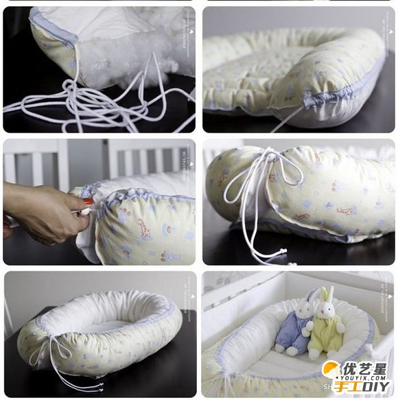 自制的手工婴儿床  如何自制一款漂亮的婴儿床  婴儿床的手工制作教程_www.youyix.com