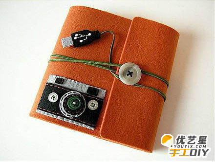 创意精美手工diy 纽扣与不织布的完美结合做的各种手机包钱包卡包_www.youyix.com