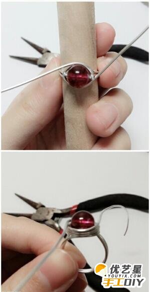 如何手工制作一款漂亮精美的戒指  漂亮时尚的戒指的手工制作教程_www.youyix.com