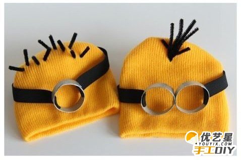 创意有趣的小黄人帽子手工制作教程图解 呆萌可爱的小黄帽 让你暖暖的过完这个冬天_www.youyix.com