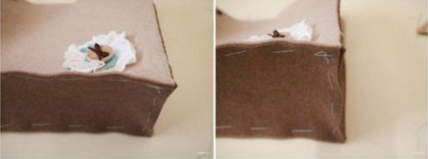 制作精致唯美的抽纸盒 巧妙利用不织布制作漂亮的手工布艺抽纸盒的教程_www.youyix.com