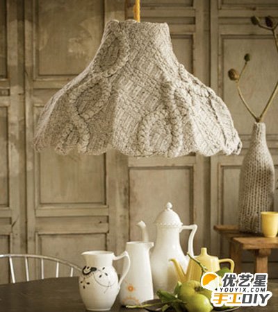 各种毛线的创意diy制作 为家居用品穿上毛衣时尚的做法 家居用品的创意改造_www.youyix.com