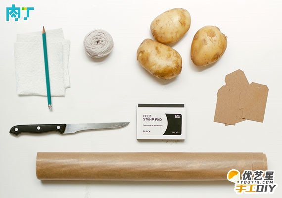 如何用土豆制作成印章 用土豆diy制作橡皮印章 橡皮章的手工制作教程_www.youyix.com