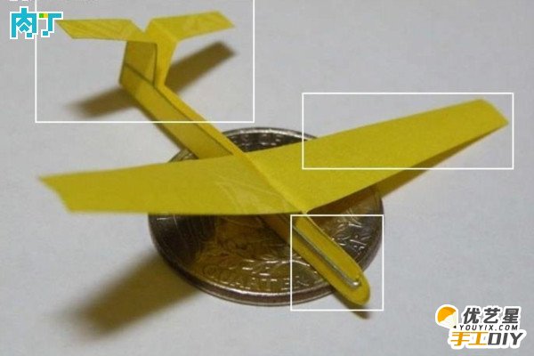 用一张纸简单的折出精美立体的滑翔机 滑翔机的手工制作教程 如何折出立体滑翔机_www.youyix.com