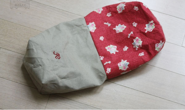 简约的束口袋制作方法 手工DIY清新好看的束口袋简单制作的教程步骤图解_www.youyix.com
