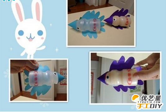 手工制作超级可爱呆萌的小动物玩具 利用养乐多瓶子简单DIY制作动物玩具教程_www.youyix.com