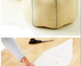 手工布艺南瓜坐枕 简单制作出一个漂亮简便好看的南瓜坐枕 手工制作图片教程
