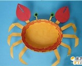 如何制作精美逼真可爱的螃蟹 简单可爱的儿童螃蟹的手工制作图解教程 