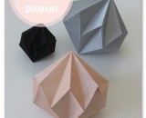 清新唯美的钻石折纸手工制作教程图解 时尚气派的钻石 充满霸气气息的钻石折