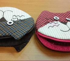 卡通猫咪头零钱包包   简单制作简单可爱