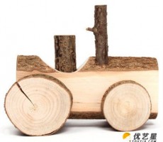 原木质感的木头小玩具手工制作的教程图