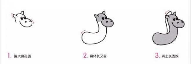 简单小马简笔画画法 马的简笔画教程图片 马卡通画怎么画