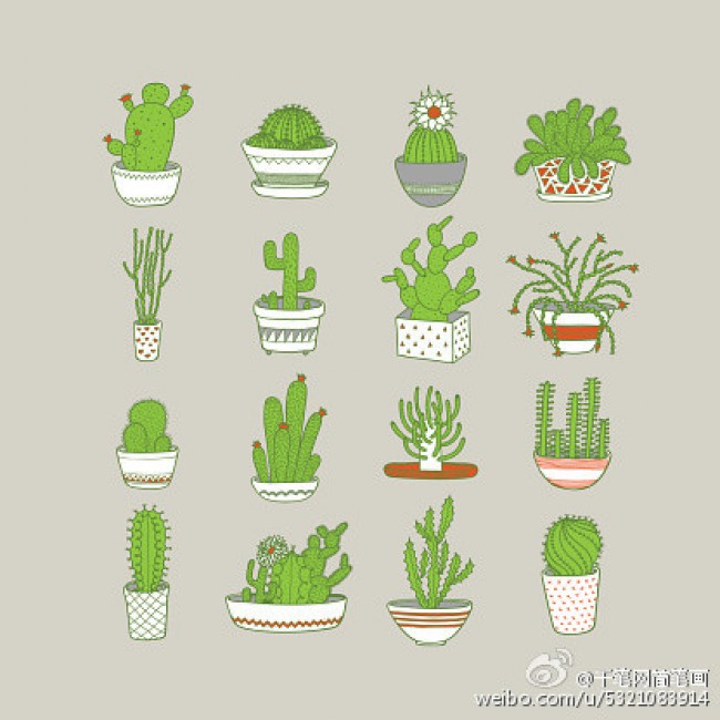 仙人掌简笔画怎么画仙人掌的卡通画画法仙人掌儿童画手绘绘画教程图解