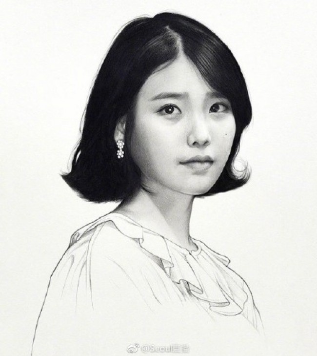 明星素描画