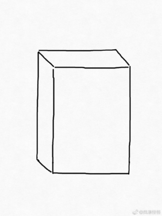 旺旺牛奶简笔画画法手绘教程图片 旺旺盒装牛奶的简笔