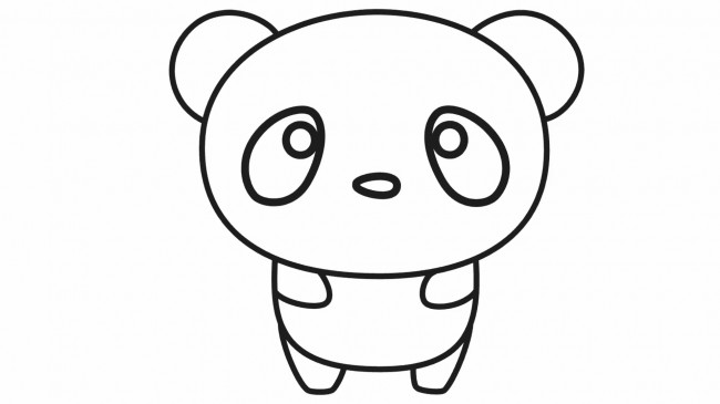 大熊猫的画法 大熊猫简笔画怎么画 大熊猫儿童画