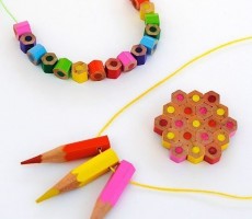 彩色铅笔制作精美项链的趣味小手工 时尚