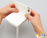 用纸折出来的经典漂亮的纸椅子和桌子   怎么用纸折出漂亮的椅子和桌子  手工