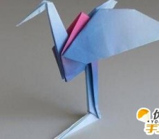 纸艺丹顶鹤的手工制作步骤教程  如何用
