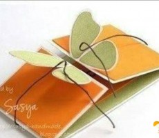 一款创意个性蝴蝶造型的卡片贺卡   蝴蝶