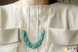 简单精美漂亮的小珠子项链 自己制作串珠项链手工diy教程