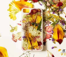 创意唯美手机壳手工 如何用压平的鲜花制