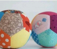 创意用布制作的圆球  漂亮的布球的手工