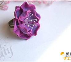 手工创意diy软陶粘土制作精致漂亮的花朵