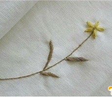 如何简单的刺绣出一朵花朵 一朵漂亮唯美