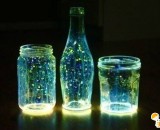 荧光棒打造唯美漂亮星空瓶手工制作过程图解 荧光棒制作唯美夜光瓶效果