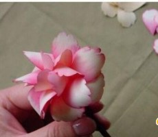 用刨木屑手工制作精美花朵的制作教程