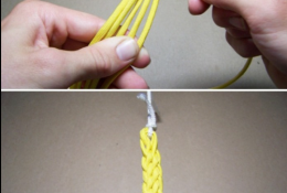 六股绳简单经典手工手工编织教程图解 简单打造 一条简洁宽松的手绳