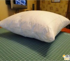 手工diy制作精美漂亮的白色抱枕 如何手工