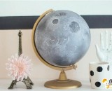 地球仪创意改造成精美的月球仪的手工制作教程 月球仪的手工制作教程