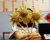 手工diy折纸制作教程 单调简单的太阳花的手工折纸制作步骤教程